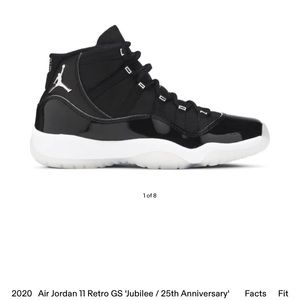 NWT 2020 Air Jordan 11 Retro GS Jubilee / 25th Anniversary Sneaker